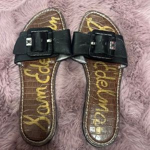 Sam Edelman black sandal. Size 8. Worn.